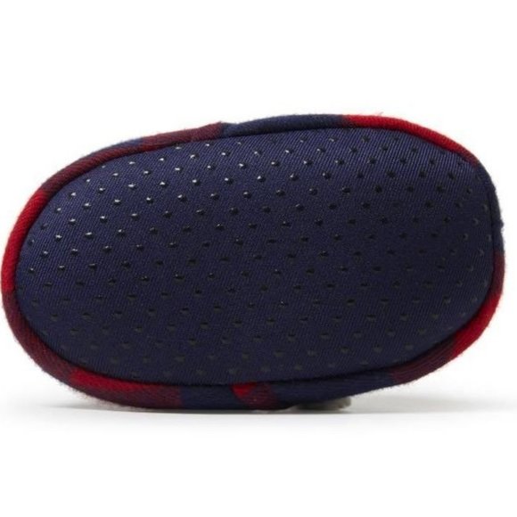 5/$20 NEW 5-6 Infant Dearfoams Plush Plaid BABY BEAR Slippers - Picture 8 of 10